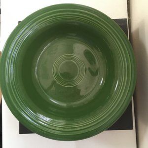 Vintage Fiestaware Deep Plate - Forest Green